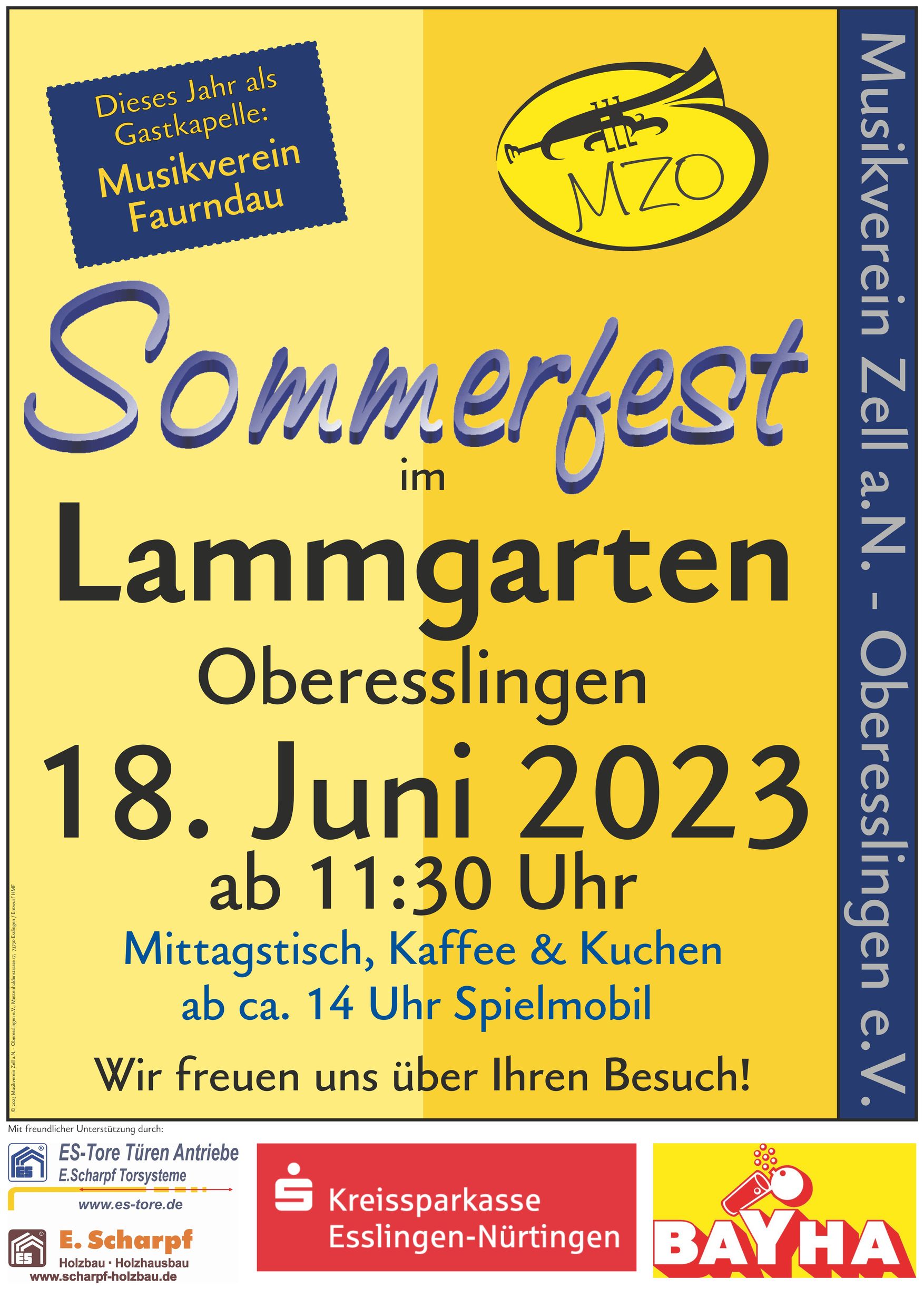 Plakat Lammgartenfest 2023